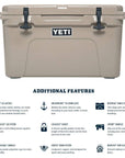 Yeti Tundra 45 Cool Box (King Crab) features