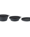 Lifeventures Ellipse Collapsible Bowls (Graphite) how it works