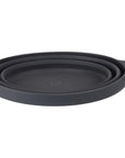 Lifeventures Ellipse Collapsible Bowls (Graphite) flat