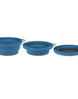 Lifeventures Ellipse Collapsible Bowls (Navy) levels