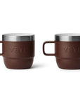 YETI Rambler 6 OZ Stackable Mug 2 Pack (Wetlands Brown) back
