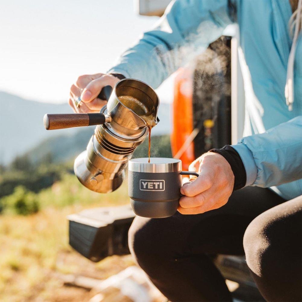 YETI Rambler 6 OZ Stackable Mug 2 Pack (Key Lime) pouring