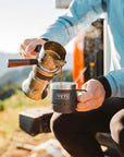 YETI Rambler 6 OZ Stackable Mug 2 Pack (Key Lime) pouring