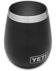 Yeti Rambler 10 OZ Wine Tumbler (Black) top angle