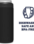 YETI Rambler 250ml Slim Colster Can Insulator (Charcoal) dishwash