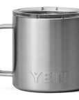 Yeti Rambler Mug 14 OZ (Stainless Steel) tilted