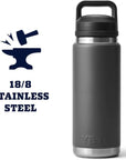 Yeti Rambler 26 OZ Bottle With Chug Cap (Charcoal) stainless steel