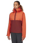 Rab Womens Downpour Eco Waterproof Jacket (Red Grapefruit/Tuscan Red)
