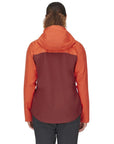 Rab Womens Downpour Eco Waterproof Jacket (Red Grapefruit/Tuscan Red)
