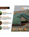 Force Ten (F10) Nexus UL 2 Tent - 2 Man Lightweight Tent