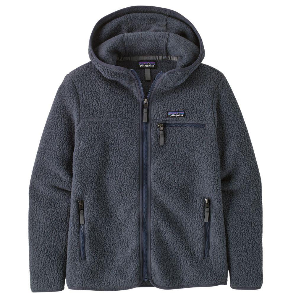 Patagonia Women s Retro Pile Fleece Hoody Smoulder Blue