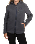 Patagonia Women's Retro Pile Fleece Hoody (Smoulder Blue) front model