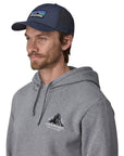 Patagonia P-6 Logo LoPro Trucker Hat (New Navy) model angle