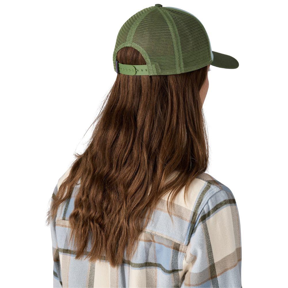 Patagonia P-6 Logo LoPro Trucker Hat (Thermal Blue) back