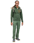 Patagonia Men's R1 Air Full-Zip Hoody (Torrey Pine Green) model full body