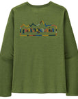 Patagonia Men's Long-Sleeved Capilene Cool Daily Graphic Shirt (Unity Fitz: Terrain Green X-Dye)