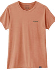 Patagonia Women's Capilene Cool Daily Graphic Shirt - Waters (Boardshort Logo: Terra Pink X-Dye)