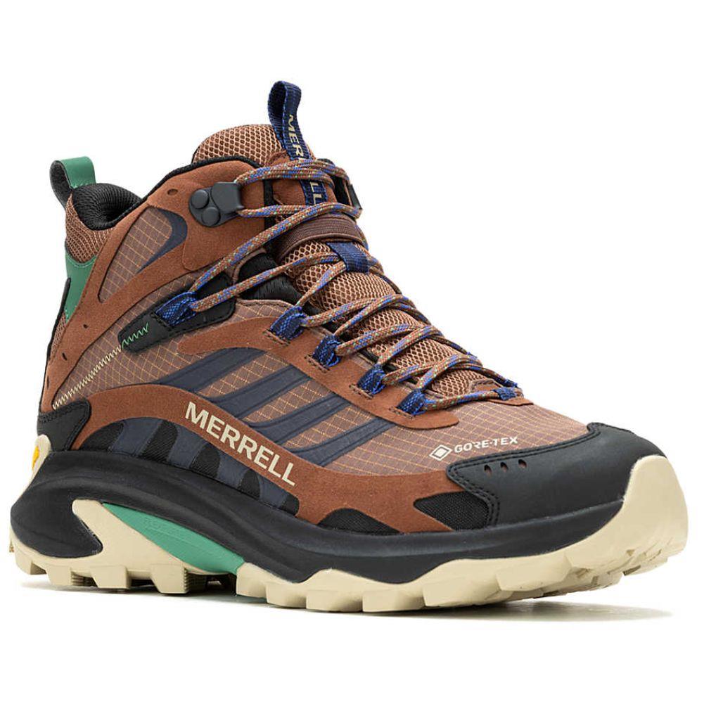 Merrell Men's Moab Speed 2 Mid GORE-TEX Walking Shoes (Rye) angle