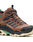 Merrell Men's Moab Speed 2 Mid GORE-TEX Walking Shoes (Rye) angle