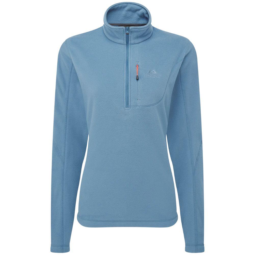 Mountain Equipment Women's Micro Fleece Zip-T (Stellar Blue