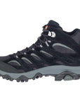 Merrell Men's Moab 3 Mid GORE-TEX Walking Boots (Black/Grey) left side