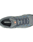 Merrell Men's Moab 3 GORE-TEX Walking Shoes (Granite/Poseidon) top view