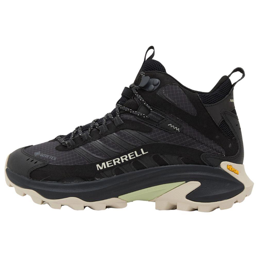 Merrell Women's Moab Speed 2 Mid GORE-TEX Walking Shoes (Black)