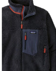 Patagonia Men's Classic Retro-X Fleece Jacket (Smoulder Blue) close up