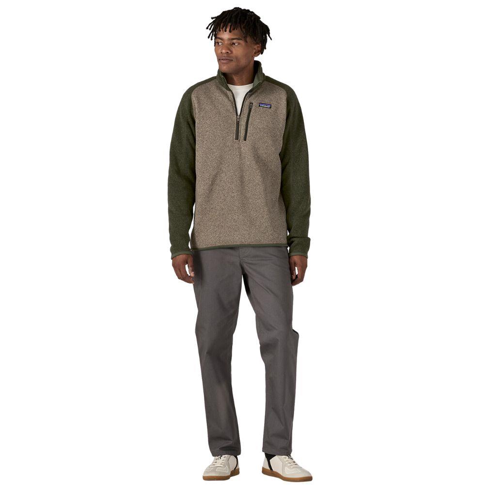 Patagonia Men's Better Sweater 1/4-Zip Fleece (Seabird Grey) full body model