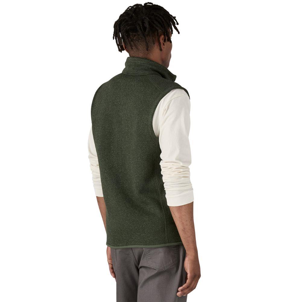 Patagonia Men's Better Sweater Fleece Vest (Torrey Pine Green) model back angle