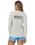 Boardshort Logo Light Plume Grey: White model back