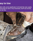 Nikwax Waterproofing Wax for Leather - 100ml (Cream/Neutral) easy to use