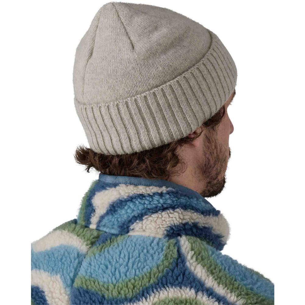Patagonia Brodeo Beanie (OG Legacy Label: Crisp Grey) model back