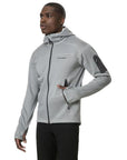 Berghaus Men's Pravitale Mountain 2.0 Hooded Fleece Jacket (Grey)hand in pocket