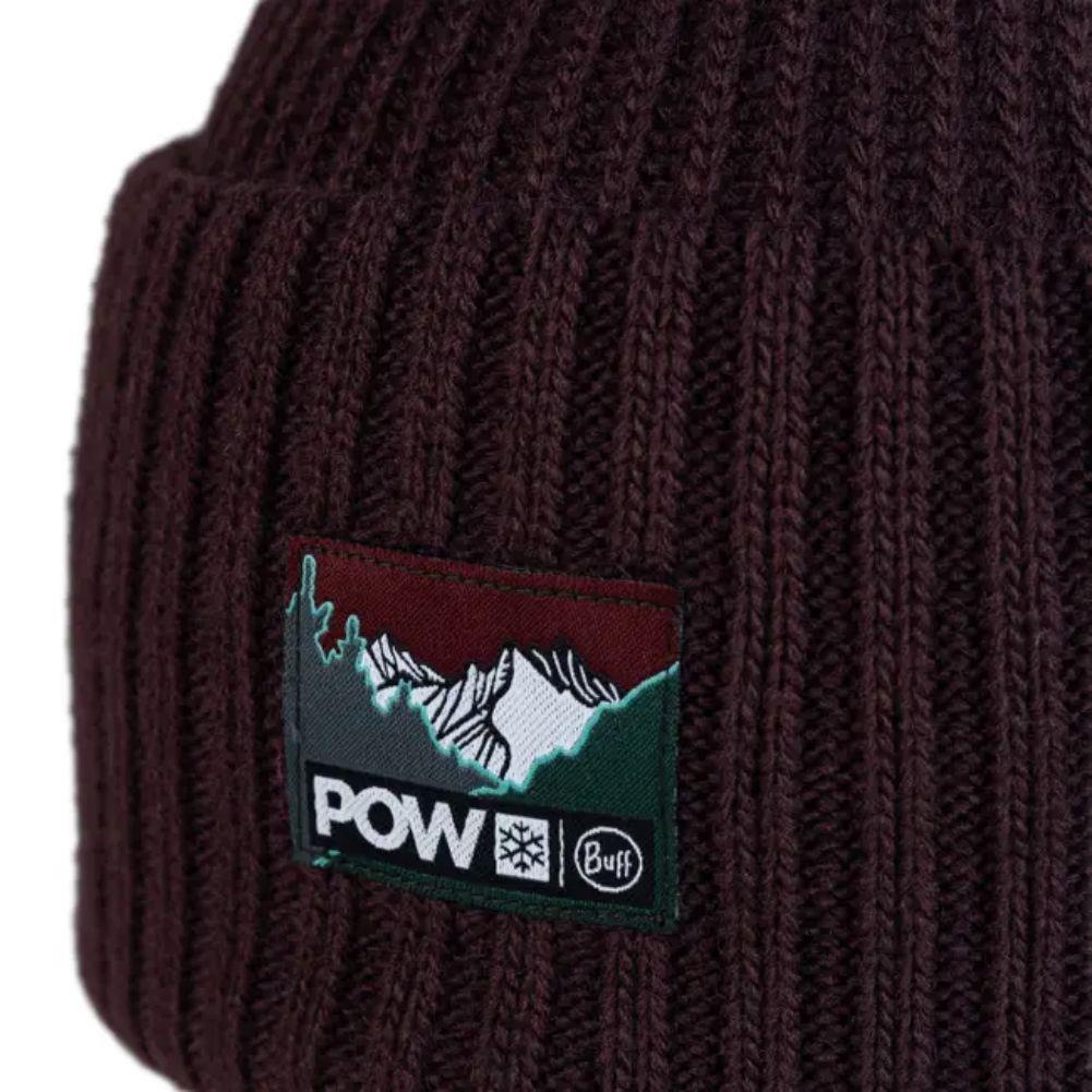 Buff Knitted Beanie (Rutger Pow Shadow Purple Purple) logo up close