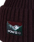 Buff Knitted Beanie (Rutger Pow Shadow Purple Purple) logo up close