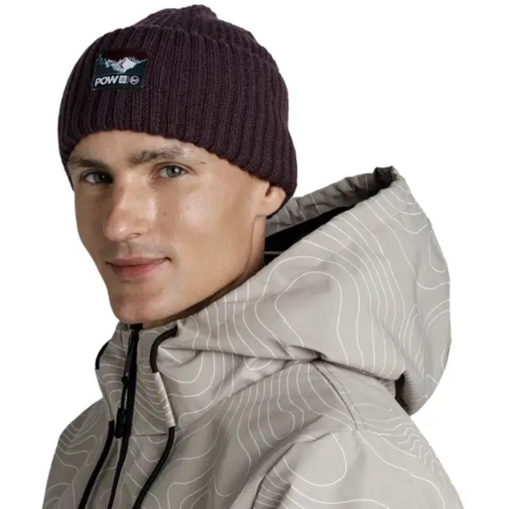 Buff Knitted Beanie (Rutger Pow Shadow Purple Purple) model smile