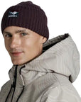 Buff Knitted Beanie (Rutger Pow Shadow Purple Purple) model smile