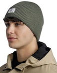 Buff Knitted Beanie Drisk (Silversage) model angle