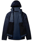 Berghaus Men's Pravitale MTN 2.0 Hooded Fleece Jacket (Blue/Dark Blue) open