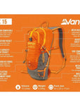 Vango Apex 15L Day Pack (Harissa) info