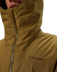 Berghaus Men's Deluge Pro 3.0 Insulated Waterproof Jacket (Green) hood up zip up