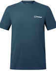 Berghaus Men's Cheviot Box Logo Short Sleeve T-Shirt (Blue)