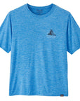 Patagonia Men's Capilene Cool Daily Graphic Shirt - Lands (Chouinard Crest: Vessel Blue X-Dye)