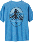 Patagonia Men's Capilene Cool Daily Graphic Shirt - Lands (Chouinard Crest: Vessel Blue X-Dye) back
