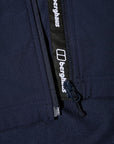 Berghaus Men's Skelbo Softshell Jacket (Dark Blue) bottom zipper