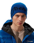 Berghaus Blocks Beanie (Blue/Black) model looking at me