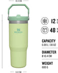 Stanley Iceflow Flip Straw Tumbler 890ML (Navy) measurements