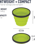 Sea to Summit Collapsible X-Mug (Lime) lightweight