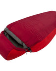 Sea To Summits Basecamp III Synthetic Sleeping Bag (Dark Red/Red) angle